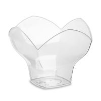 Форма для фуршетов 70 мл 65х65х45 мм, диз. "Тюльпан", прозр., ПС, 45 шт/упак "Metro Professional" 1 125 шт/кор РОССИЯ 5021