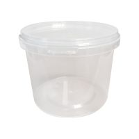 Контейнер для пресервов 800 мл, d122хh93 мм, форма "Банка", контр. замок, крышка в компл., прозр., ПП, 150 шт/кор "Aerosnab" 150 шт/упак РОССИЯ 1216КП