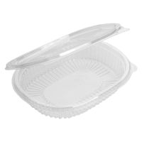 Контейнер 250 мл, овальный, 159х130х30мм, ЭКОНОМ, прозрачный