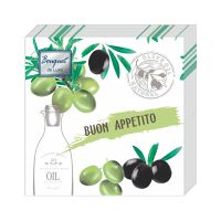 Салфетки 240х240 мм 3-сл., диз. "Приятного аппетита", разноцв., бум., 25 шт/упак "Bouquet" 15 упак/кор РОССИЯ 25681/37175