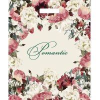 Пакет 380х450 мм, 60 мкм с проруб. ручками, диз. "Благородные цветы", ПВД, 50 шт/упак "Тикопластик" 500 шт/кор РОССИЯ н00112285