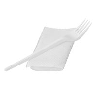 Комплект столовых приборов №2 [вил. 165 мм, бел., ПС+ салф.], 400 шт/кор 400 шт/упак РОССИЯ