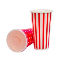 Стакан бумажный 500 мл 1 сл., d90 мм, диз. "Pinup", карт., 45 шт/упак "SaaMi" 900 шт/кор РОССИЯ