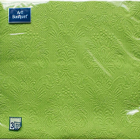 Салфетки 330х330 мм 3-сл., диз. "Зеленый палевый Барокко", зел., бум., 16 шт/упак "Bouquet" 12 упак/кор РОССИЯ 57219