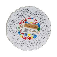 Салфетки сервировочные d 10см (внутр-6см), белые Бумага