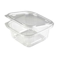 Контейнер 500 мл 1-секц. 137х132х62 мм, неразъем.крышка, прозр., ПЭТ, 400 шт/кор "ЮПласт" 400 шт/упак РОССИЯ ЮП-РКСП-500/ЮУПМ6132