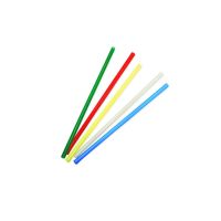 Трубочки для коктейлей 210 мм, d7 мм, цвет в ассорт., пласт. прямые, 250 шт/упак 32 упак/кор РОССИЯ