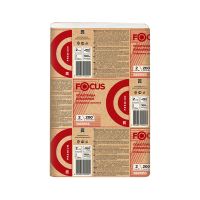Полотенца бумажные для диспенсеров 240х215 мм 2-сл. Z-сложен., бел., 200 лист/упак "Focus" Premium 20 упак/кор РОССИЯ 5069955