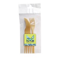 Вилка одноразовая 168 мм, биокомпозит, 6 шт/упак "GREEN MYSTERY" 480 шт/кор РОССИЯ