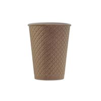 Стакан бумажный 300 мл 2 сл., d90 мм, диз. "Waffle Craft", карт., 25 шт/упак 500 шт/кор РОССИЯ EM90-430-0349