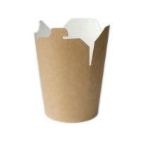 Коробка для лапши 450 мл, d103хh97 мм, крафт, карт., 50 шт/упак 500 шт/кор РОССИЯ