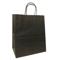 Пакет [260+150]х350 мм с круч. ручками, черн., бум., 250 шт/кор 250 шт/упак РОССИЯ 010-101477-001