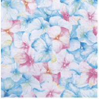 Салфетки 330х330 мм 3-сл., диз. "Акварельная гортензия", разноцв., бум., 20 шт/упак "Bouquet" 12 упак/кор РОССИЯ 57141