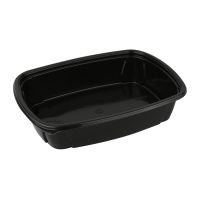 Контейнер 1000 мл 1-секц. 230х170х50 мм, без крышки, черн., ПП, 50 шт/упак "ПолиЭр" 300 шт/кор РОССИЯ К-230-170-50