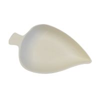 Форма для фуршетов 25 мл 90х59,7х12 мм, диз. "Листок", бел., сах. тростник, 50 шт/упак 3 000 шт/кор КИТАЙ TM-Y001