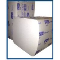 Полотенца 2-слойные, сл. "V", 23х23см, белые, бумажные, 200 л, для диспенсеров