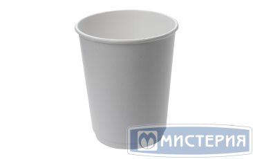 Стакан для холодного и горячего, 0.25/0.273л, без печати, белый, картон, двухслойный