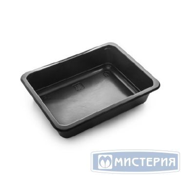 Контейнер под запайку 875 мл, 1-секц. 190х144х45 мм, черн., ПП, 50 шт/упак "ПолиЭр" 300 шт/кор РОССИЯ К-190х144х45Г черн.