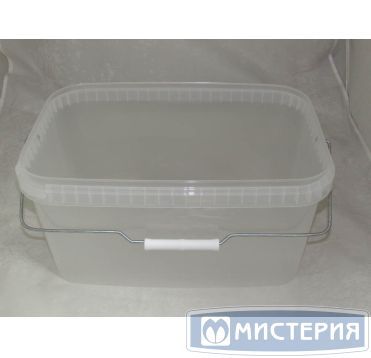 Ведро пищевое 11000 мл, 366х243х183 мм, с ручкой, без крышки, прозр., ПП, 20 шт/кор "Альянсупак" 20 шт/упак БЕЛАРУСЬ ДК-11,0/366*243 ОСВ