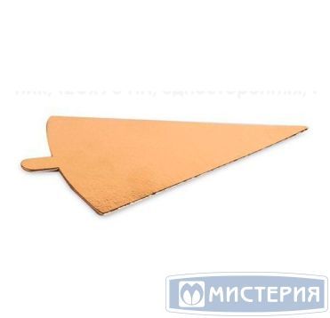 Подложка треуг. с держателем 125х80 мм 0,8 мм, зол., карт. фольг., 100 шт/упак 24 упак/кор РОССИЯ