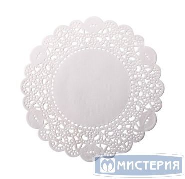 Салфетки ажурные d140 мм, бел., бум., 250 шт/упак 8 упак/кор РОССИЯ DЕCО-14W