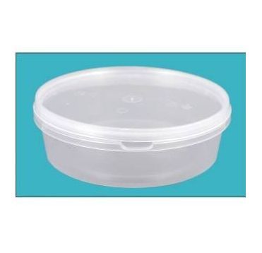 Контейнер для пресервов 500 мл, d140хh48 мм, форма "Банка", без контр. замка, без крышки, прозр., ПП, 560 шт/кор "Альянсупак" 560 шт/упак БЕЛАРУСЬ КД-0,500/140 ОСВ