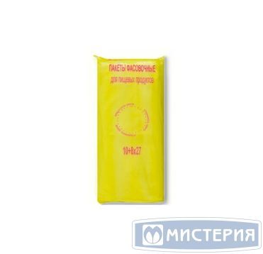 Пакет фасовочный [100+80]х270 мм 7 мкм, прозр., ПНД, 500 шт/упак "Наша марка" 16 упак/кор РОССИЯ