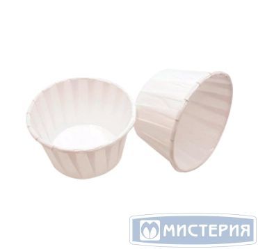 Форма для выпечки Маффин d50хh40 мм, бел., бум., 100 шт/упак 12 упак/кор РОССИЯ усилен.