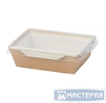 Контейнер 350 мл, 121х106х55 мм, без окна, без крышки, крафт-бел., карт., 50 шт/упак "OSQ" OpSalad 900 шт/кор РОССИЯ OSQ OpSalad 350 без крышки