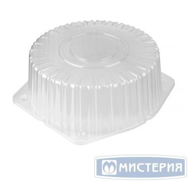 Упаковка для торта [крышка] d263хh125[d228хh115] мм, прозр., ОПС, 100 шт/кор "Комус" 100 шт/упак РОССИЯ Т-225КВ (М)