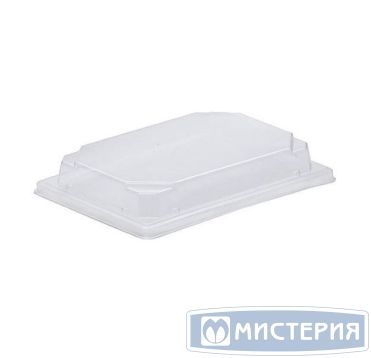 Крышка к контейнеру для суши 182х127х50 мм, прозр., ОПС, 400 шт/кор "Протэк" 400 шт/упак РОССИЯ ПР-С-19К