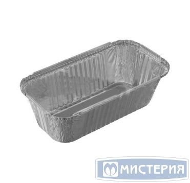 Форма алюминиевая 1-секц. 1550 мл 251х136х75 мм, без крышки, алюм., 100 шт/упак 500 шт/кор РОССИЯ R16L
