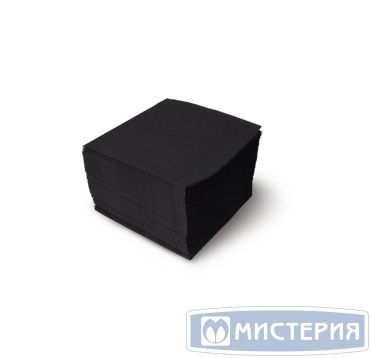 Салфетки 240х240 мм 1-сл., черн., бум., 400 шт/упак "Lista" 9 упак/кор РОССИЯ