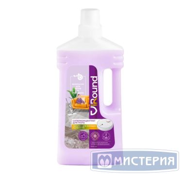 Средство для мытья пола "Virjet" Viround Антибактериальное, концентрат, флакон, 1000 мл. 12 шт/кор РОССИЯ 240110