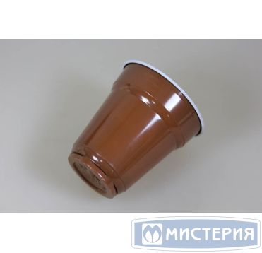 Стакан для холодного и горячего, 0.165л, бежевый/белый