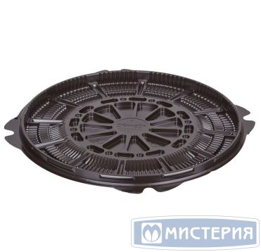 Упаковка для торта [дно] d245хh16[d224хh11] мм, коричн., ПС, 132 шт/кор "Комус" 132 шт/упак РОССИЯ Т-022 ДШ