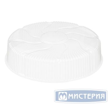 Упаковка для торта [крышка] d290хh66[d270хh57] мм, прозр., ОПС, 100 шт/кор "Комус" 100 шт/упак РОССИЯ Т-266К