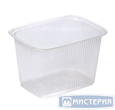 Контейнер 350 мл 1-секц. 108х82х69 мм, серия 108, без крышки, прозр., ПП, 100 шт/упак 1 000 шт/кор РОССИЯ К 108-350