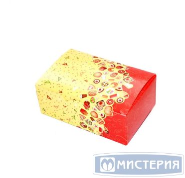 Коробка на вынос 115х75х45 мм с печатью Рог изобилия