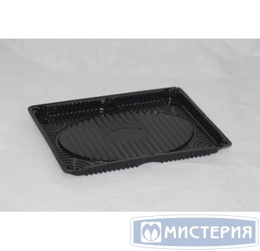 Контейнер для суши 1-секц. 250х180х45 мм, без крышки, черн., ПЭТ, 200 шт/кор "Протэк" 200 шт/упак РОССИЯ ИП-219/1 Д/ПР-С-219 Д