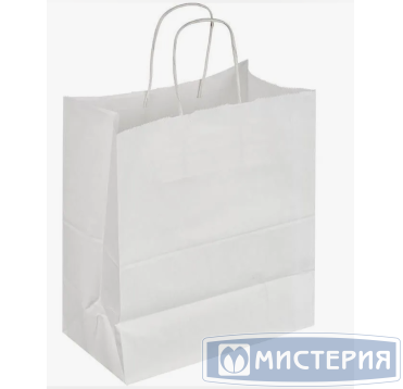 Пакет [220+120]х250 мм с круч. ручками, бел., бум., 250 шт/кор 250 шт/упак РОССИЯ KR-03-80-221225