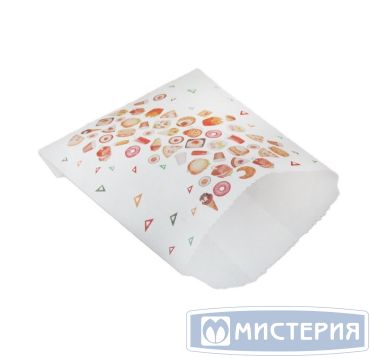 Пакет пищевой 110х140 мм без руч., без окна, диз. "Рог изобилия", разноцв., бум., 100 шт/упак 2 500 шт/кор РОССИЯ