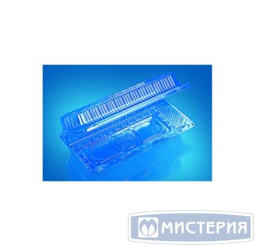 Упаковка д/выпечки, прямоуг., внеш. 210х110х55мм, внутр. 190х85х45мм, прозрачн., ПЭТ