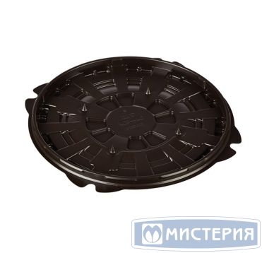 Упаковка для торта [дно] d245хh17[d221хh11] мм, коричн., ПС, 144 шт/кор "Комус" 144 шт/упак РОССИЯ Т-022/11 ДШ коричн.