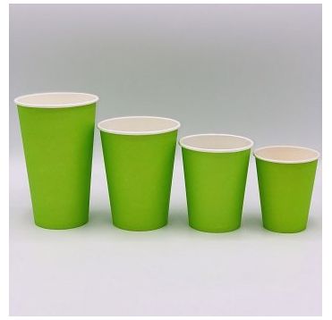 Стакан бумажный 350 мл 1 сл., d90 мм, зел., карт., 50 шт/упак 1 000 шт/кор РОССИЯ -