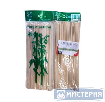 Палочки для шашлыка 300 мм, d3 мм, бамбук, 100 шт/упак 100 упак/кор КИТАЙ 60002К