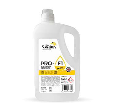 Средство моющее щелочное "ViRlan" PRO F1, концентрат, канистра, 5200 мл 2 шт/кор РОССИЯ 310152