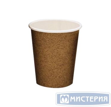Стакан бумажный 250 мл 1 сл., d80 мм, крафт-бел., карт., 50 шт/упак 1 000 шт/кор РОССИЯ Крафт-бел.