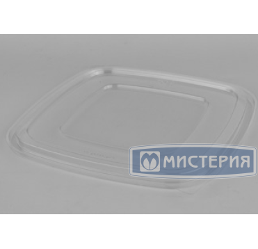 Крышка к контейнеру 4-х секц. 190х190х16 мм, прозр., ПЭТ, 70 шт/упак "ПолиЭр" 140 шт/кор РОССИЯ СпК-1919-К(С)