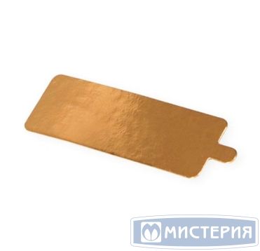 Подложка с держателем 130х40 мм 0,8 мм, зол., карт. фольг., 100 шт/упак 30 упак/кор РОССИЯ